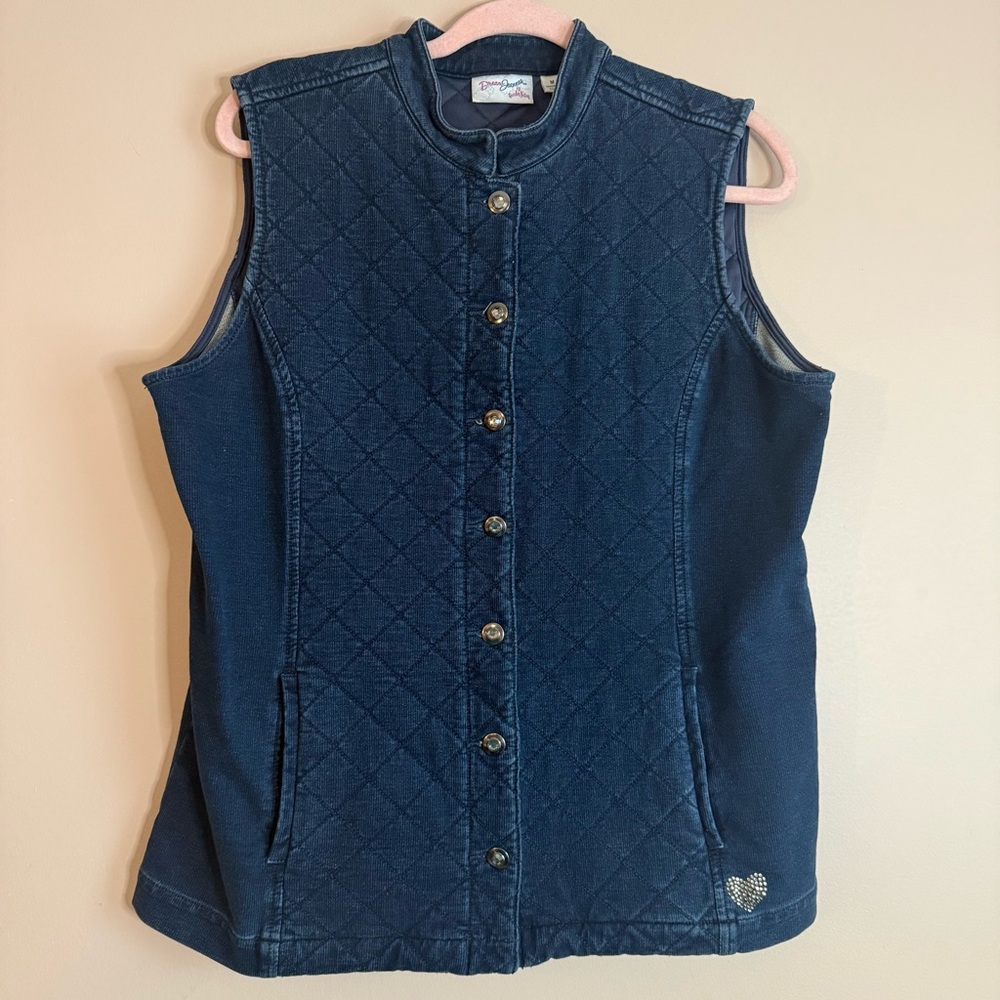 Quacker Factory DreamJeannes Quilted Vest